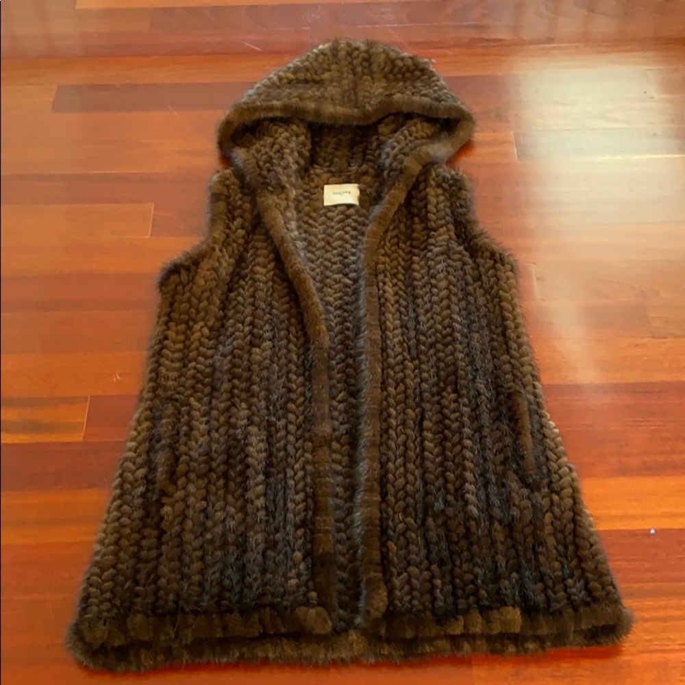 Designer Mink Hooded Vest